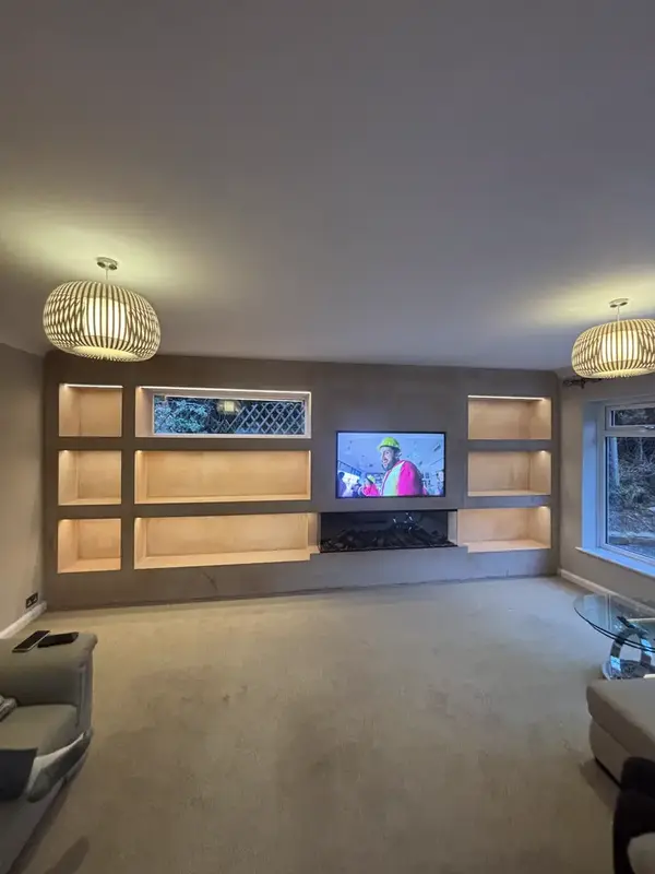 Media wall lighting